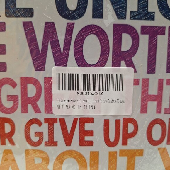 Classroom Metal Sign Poster Plaque 16 x 12 Dear Students Motivation Sign Teacher - Picture 4 of 5